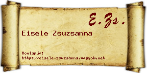 Eisele Zsuzsanna névjegykártya